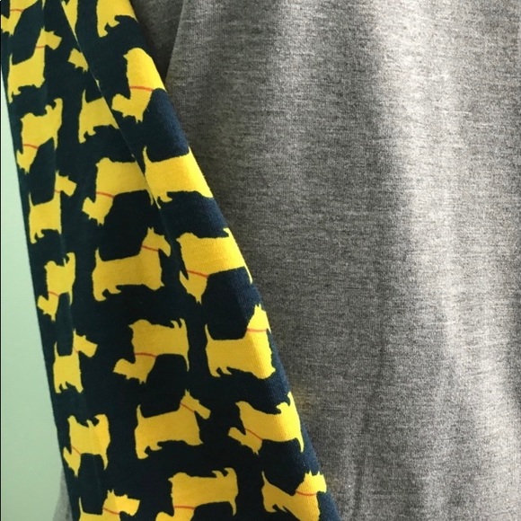 🧜🏼‍♀️2X EUC Blue gray stretch Randy Scottie Dogs LuLaRoe - Picture 5 of 7